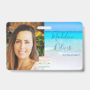 Photo ID Logo Ocean Beach Sea Badge
