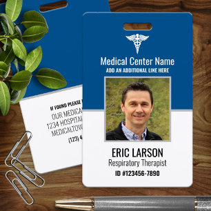 Photo ID Personalised Medical Employee ID Badge