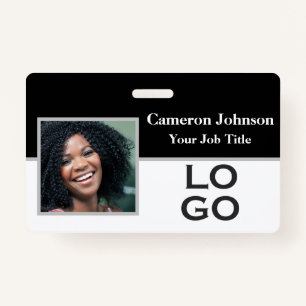 Photo Identification with Custom Logo ID Badge