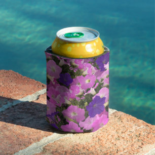 Photo Image Of Morning Glory Pink & Purple Flowers Can Cooler