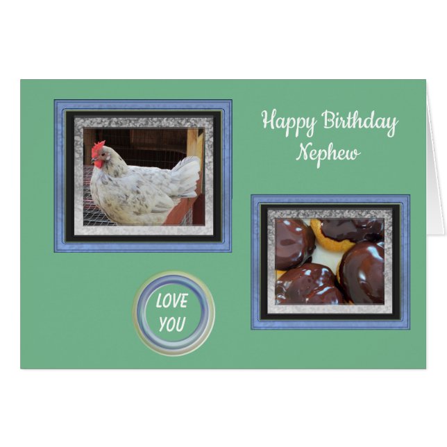 Photo Images for Nephew Birthday Card (Front Horizontal)