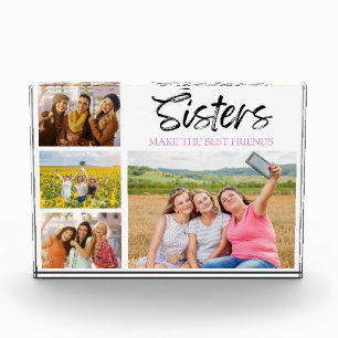 Photo In Glass Block Sisters Make the Best Friends