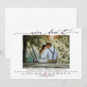 Photo Infinity Calendar Were Doin it Save the Date