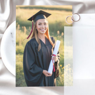 Photo Insert Card for Vellum Graduation Card