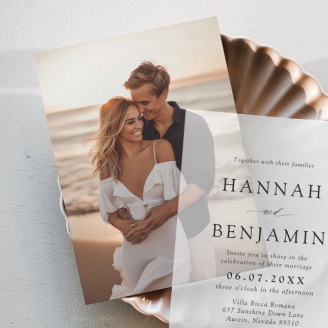 Photo Insert Card for Vellum Wedding Invitations (Creator Uploaded)