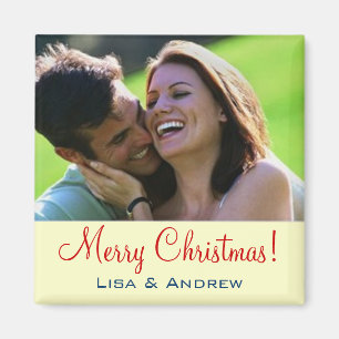 PHOTO INSERT ~ Magnet Christmas Couples