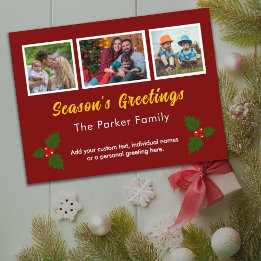 Photo Instagram Collage Holiday Postcard