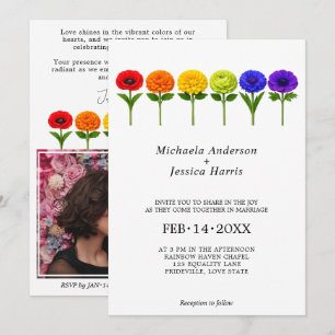 🌈 Photo Intertwined in Pride – Photo Edition Invitation