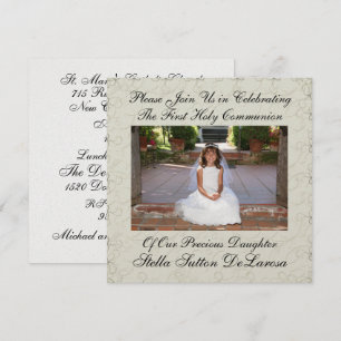 Photo Invitation - First Holy Communion Invitation