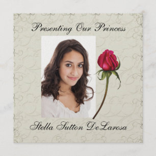 Photo Invitation - Princess, Wedding, Cotillion
