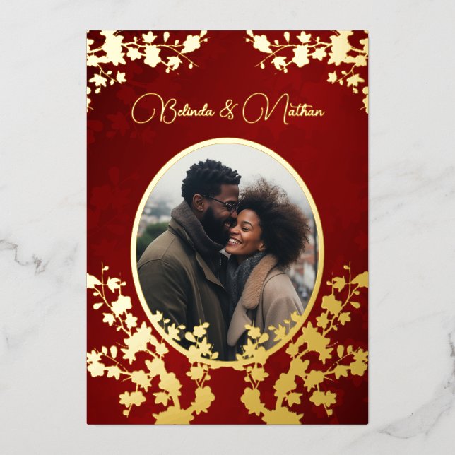 Photo  Jewel Tone Floral Wedding  (Front)