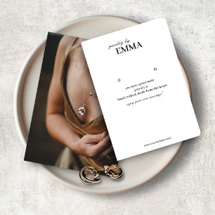 Photo Jewellery Earring Display Card