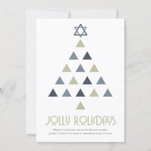 Photo Jolly Holidays Christmas Tree Holiday Card