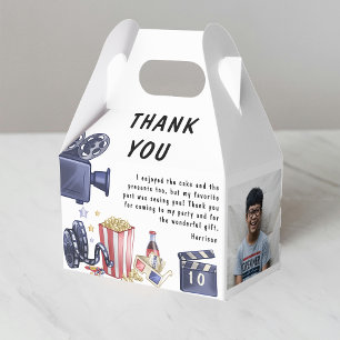 Photo Kids Movie Night Birthday Party Thank You Favour Box