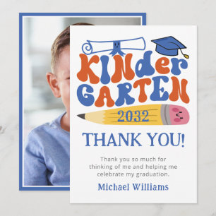 Photo Kindergarten Graduation 2024 Thank You Card