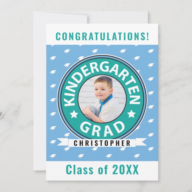 Photo Kindergarten Graduation Announcement (Front)