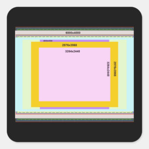 Photo L Square Sticker