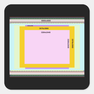 Photo L Square Sticker