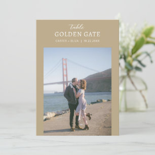 Photo Landmark Location Table Number Card Sign