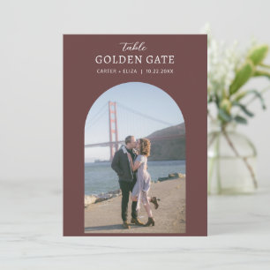 Photo Landmark Location Table Number Card Sign
