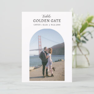 Photo Landmark Location Table Number Card Sign