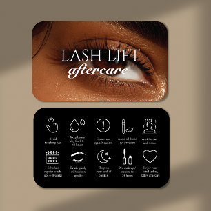 Photo Lash Aftercare Cosmetic Business Card