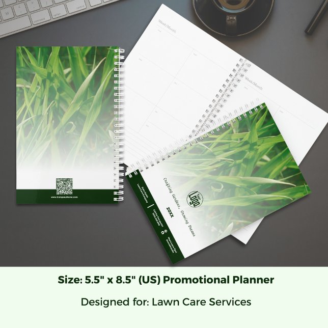 Photo Lawn Care Promotional Logo Planner (Photo Lawn Care Promotional Logo Planner; Size 5.5 x 8.5 Inch)