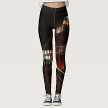 Photo leggings abstracted, building