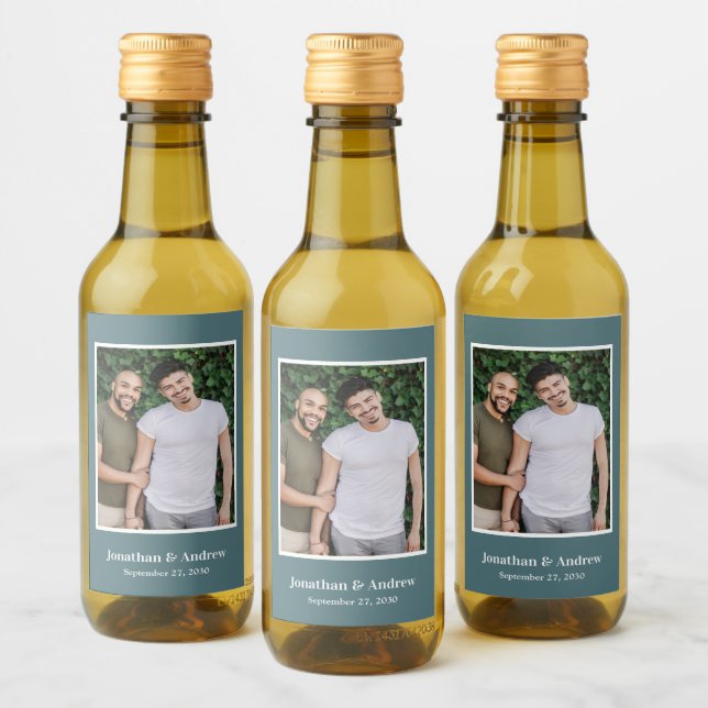 Photo LGBTQ Wedding Wine Label (Bottles)