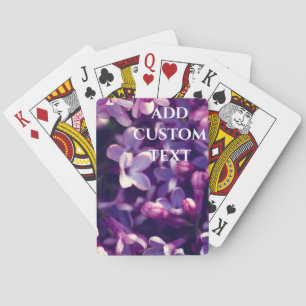 Photo Lilac Flower Pink Playing Cards