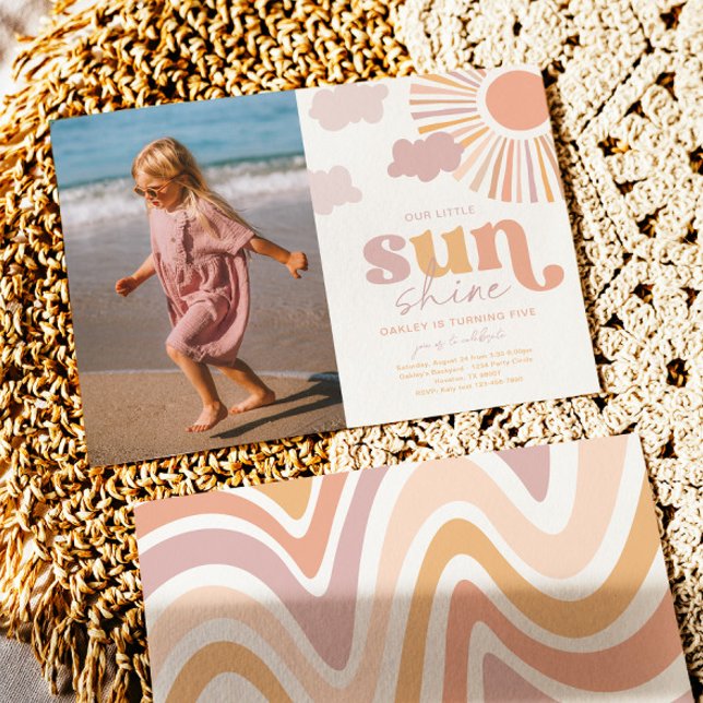 Photo Little Sunshine Birthday Invitation (Creator Uploaded)