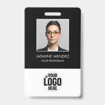Photo Logo Employee QR Code Barcode ID