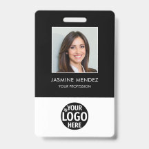 Photo Logo Employee QR Code Barcode ID