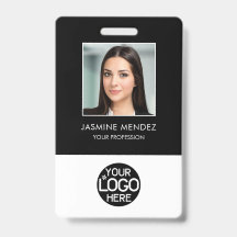 Photo Logo Employee QR Code Barcode ID