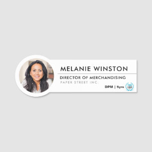 Photo   Logo Professional Office Personalized Name Tag
