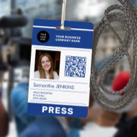 Photo logo QR CODE press pass ID