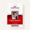 Photo Logo Red Template Employee Name Nurse ID