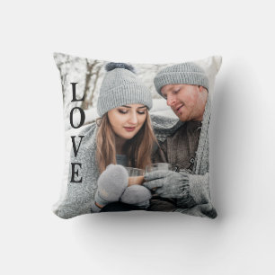Photo LOVE Typography Keepsake Cushion