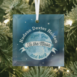 Photo Love You to the Moon and Back Ornament