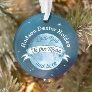 Photo Love You to the Moon and Back Ornament