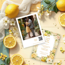 Photo Luxury Mediterranean Lemons & Flowers