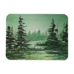 Photo Magnet Ann Hayes Painting Green Forest