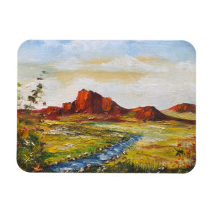 Photo Magnet Ann Hayes Painting Red Rock Canyan