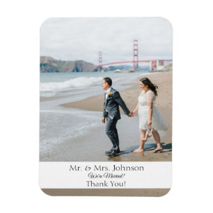 Photo Magnet Modern Thank You Magnet-Bottom Banner