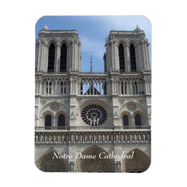 Photo Magnet--Notre Dame Cathedral Magnet (Vertical)