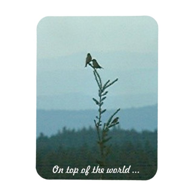 Photo Magnet - On top of the World ... (Vertical)
