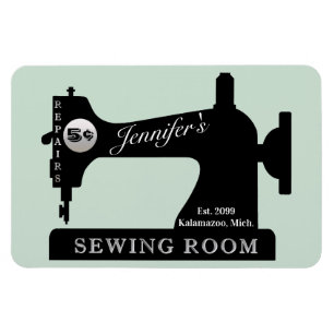 Photo Magnet Seamstress Quilter Sewing Room