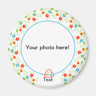 Photo magnet template