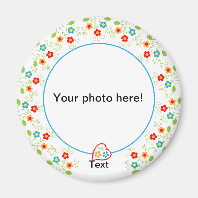 Photo magnet template (Front)