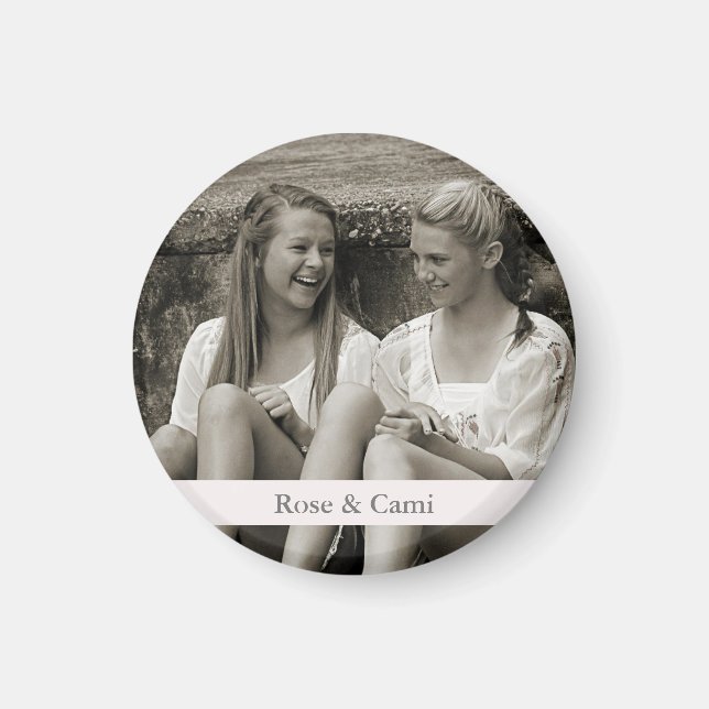 Photo Magnet with your text (Front)